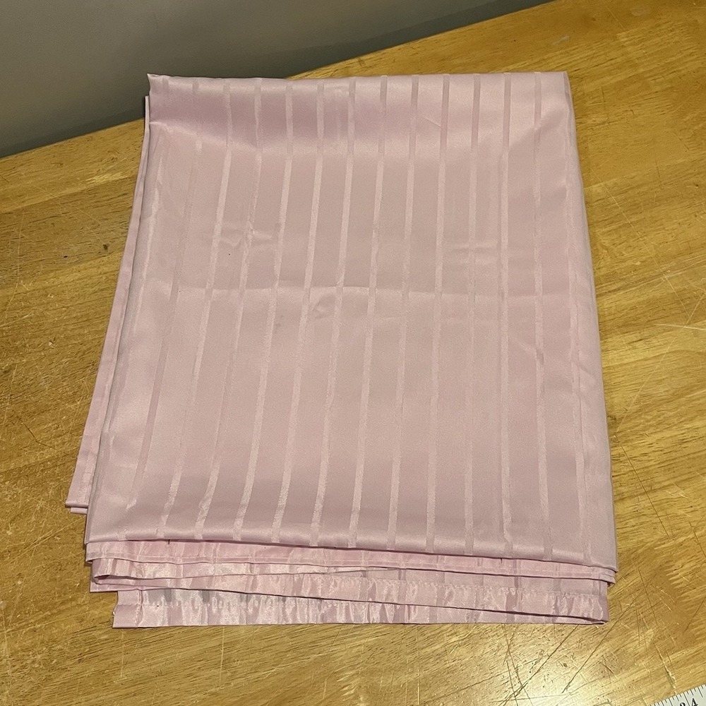 IKEA‎ Pink Damask Fabric Shower Curtain Satin Striped
